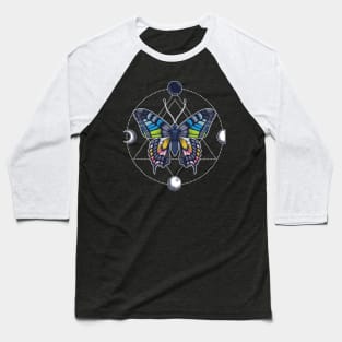 Queer Pride Flag Butterfly Baseball T-Shirt